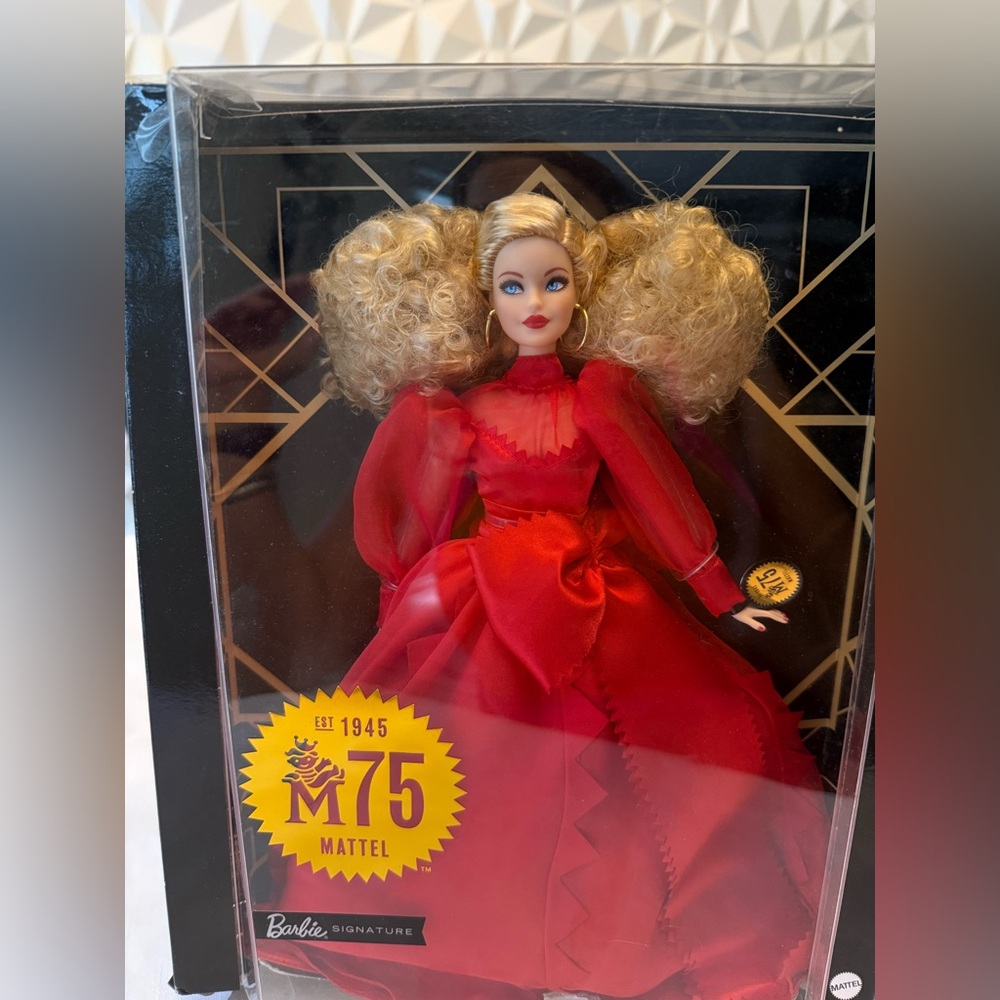 Mattel Barbie Signature 75th Anniversary Red Gown Doll